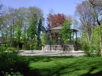 Muziektente in de lente