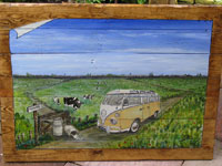 schilderij VW busje