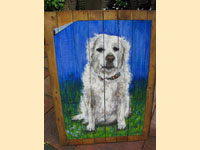 Schilderij van hond Diego