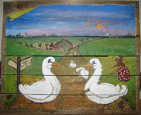 witte eenden